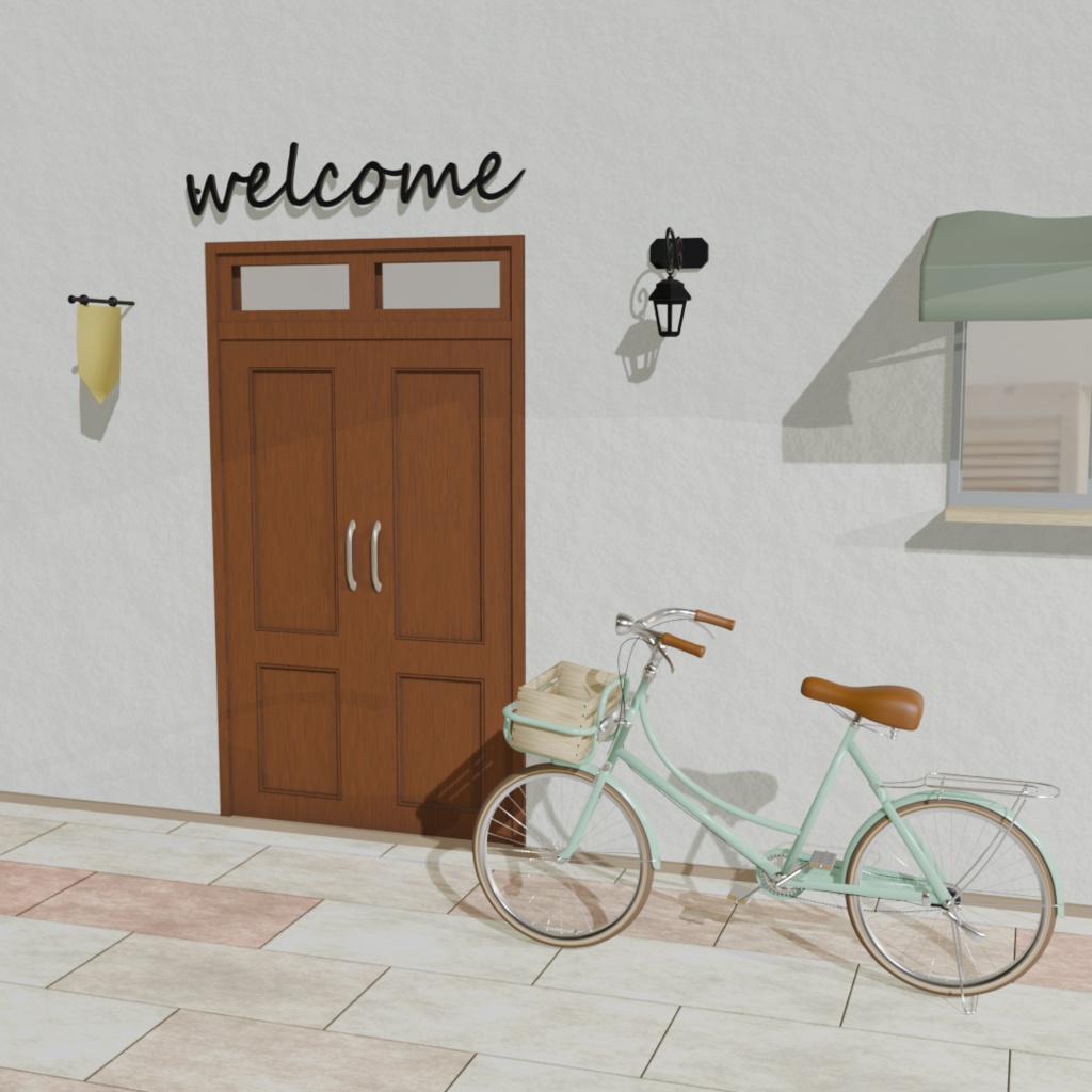 【Blender対応】3Dモデル:自転車/セット