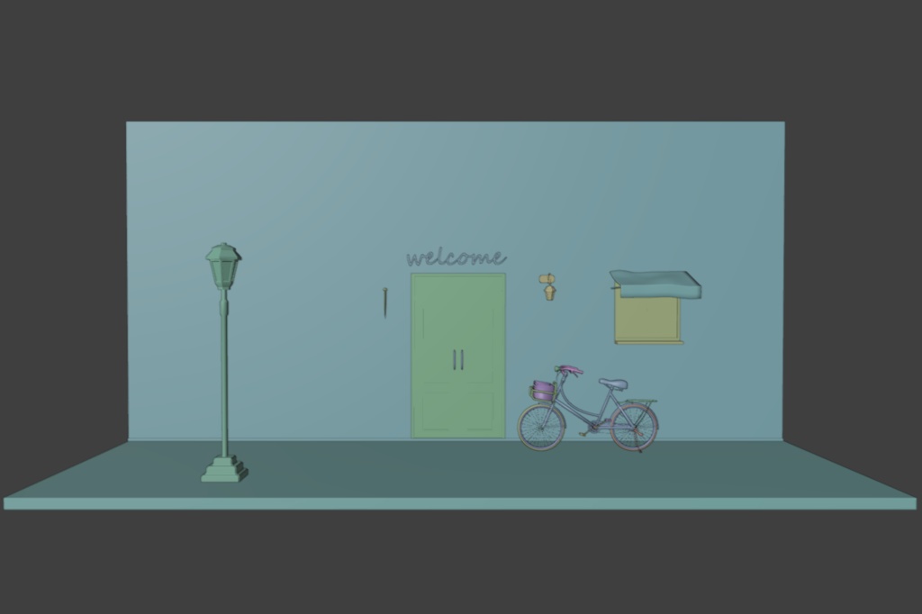 【Blender対応】3Dモデル:自転車/セット