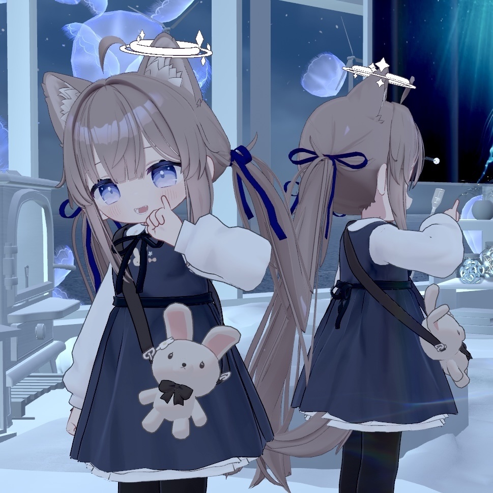 【ひかるん対応】ツインテリボン(hikarun twintails ribbon)