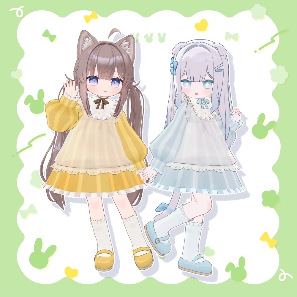 【発売記念セール! ~10/6】ふんわりエプロンワンピ【くるるんキッズ・まめふれんず対応】