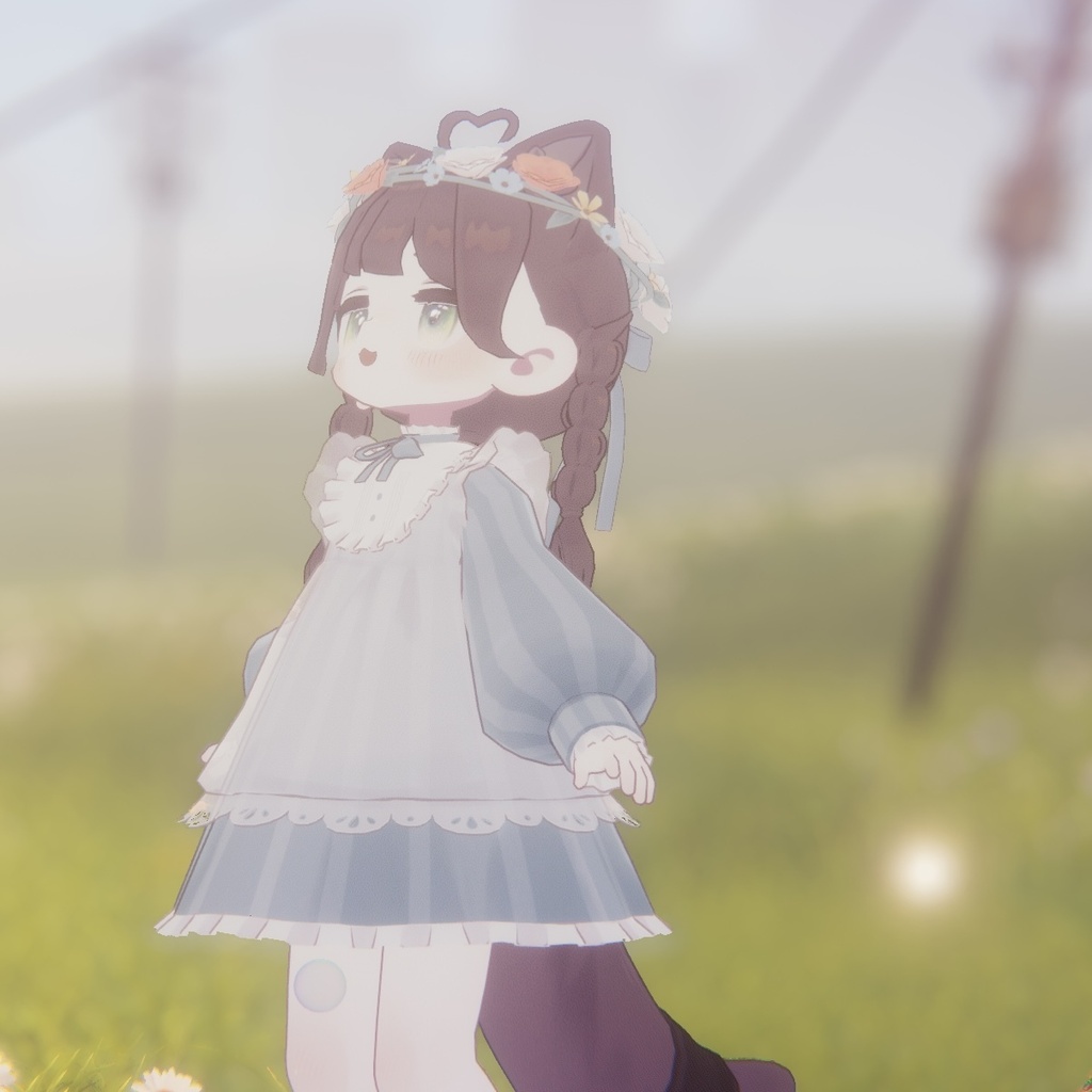 ふんわりエプロンワンピ【くるるんキッズ・まめふれんず対応】