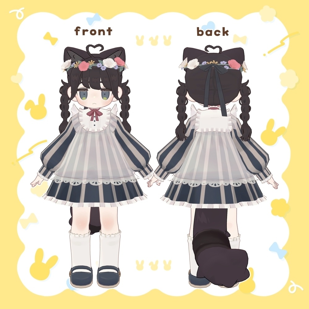 【発売記念セール! ~10/6】ふんわりエプロンワンピ【くるるんキッズ・まめふれんず対応】