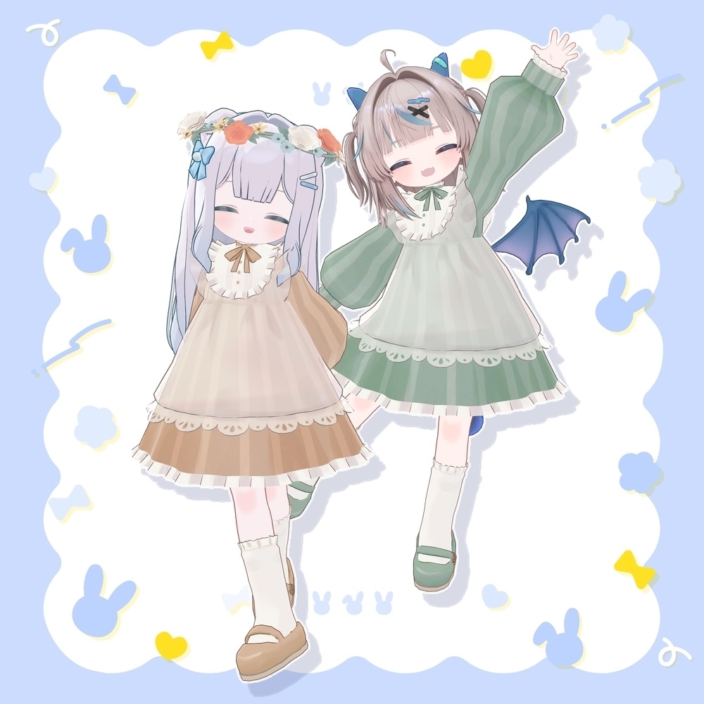【発売記念セール! ~10/6】ふんわりエプロンワンピ【くるるんキッズ・まめふれんず対応】
