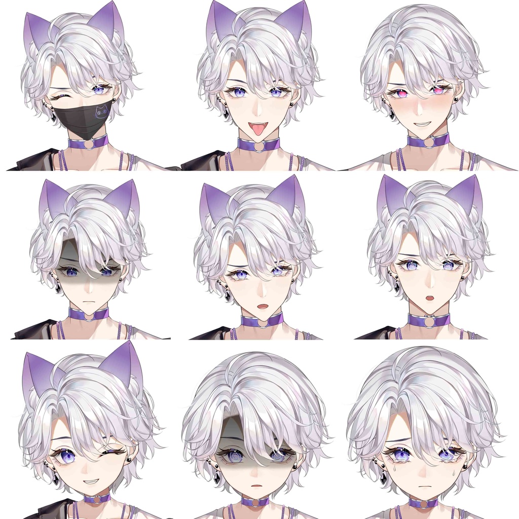 Live2d model 男性モデル【VtubeStudio】premade male vtuber model