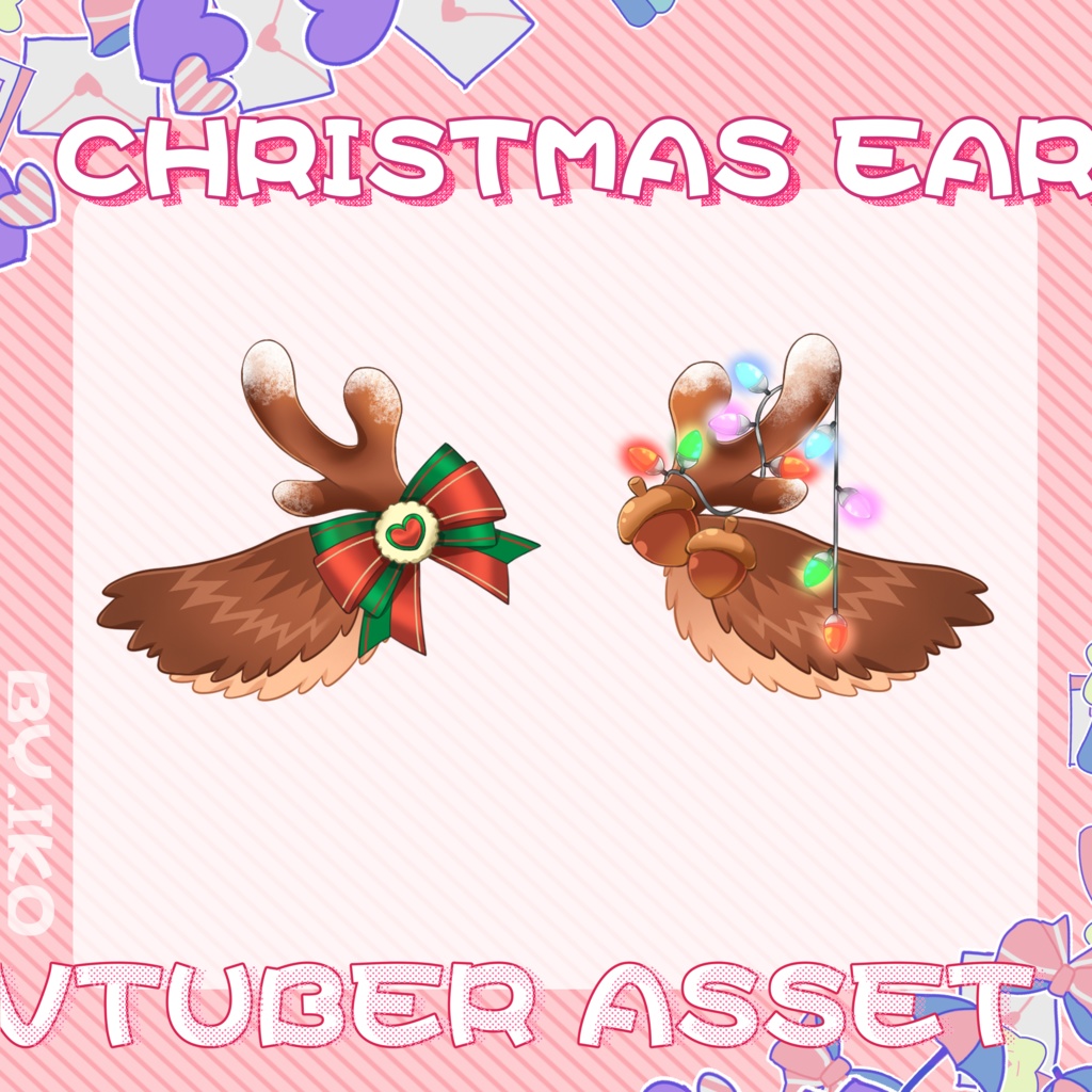 【Vtuber素材】クリスマスアセット Christmas ear Assets
