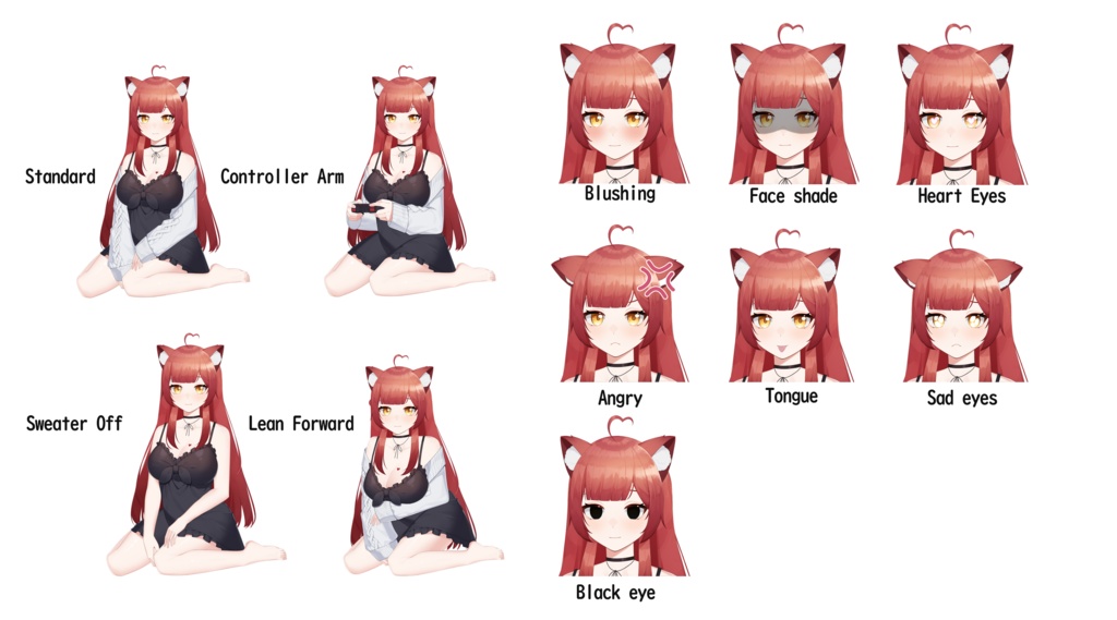 Live2d model Akariモデル【VtubeStudio】premade female vtuber model