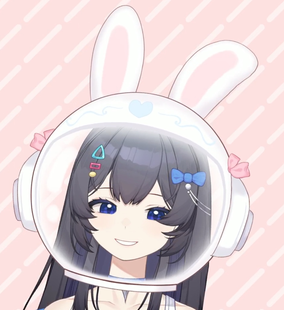 【Vtuber素材】うさぎヘルメット Rabbit Helmet Live2d Vtuber Asset 