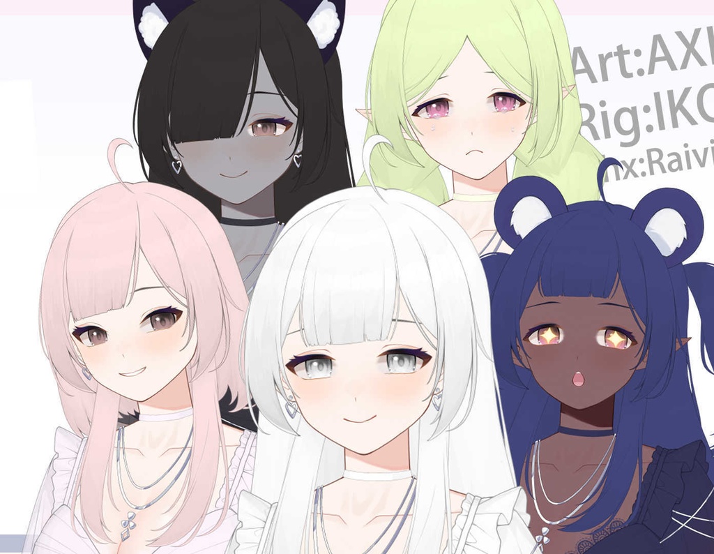 Live2d モデルNami ナミ【VtubeStudio】premade female vtuber model