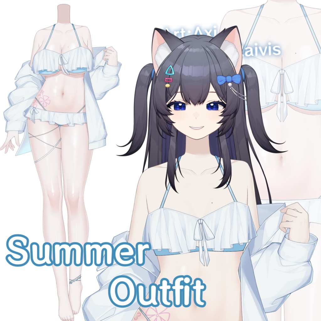 【衣装切り替えtoggle】夏衣装Summer Outfit 