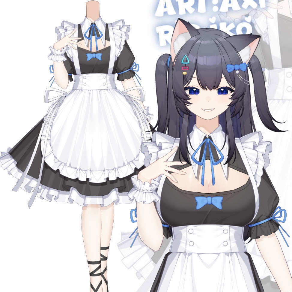 【衣装切り替え】メイド服Maid outfit Live2D