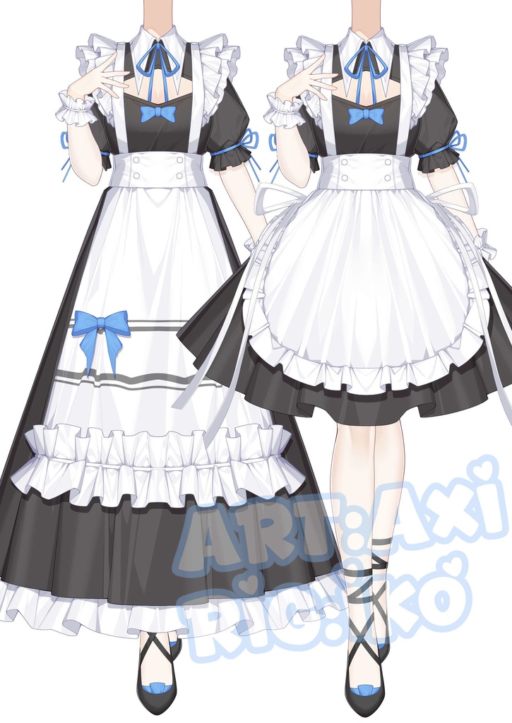 【衣装切り替え】メイド服Maid outfit Live2D