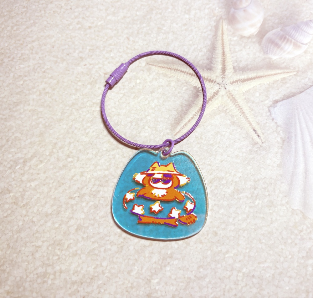 うきわぐまアクリルキーホルダー