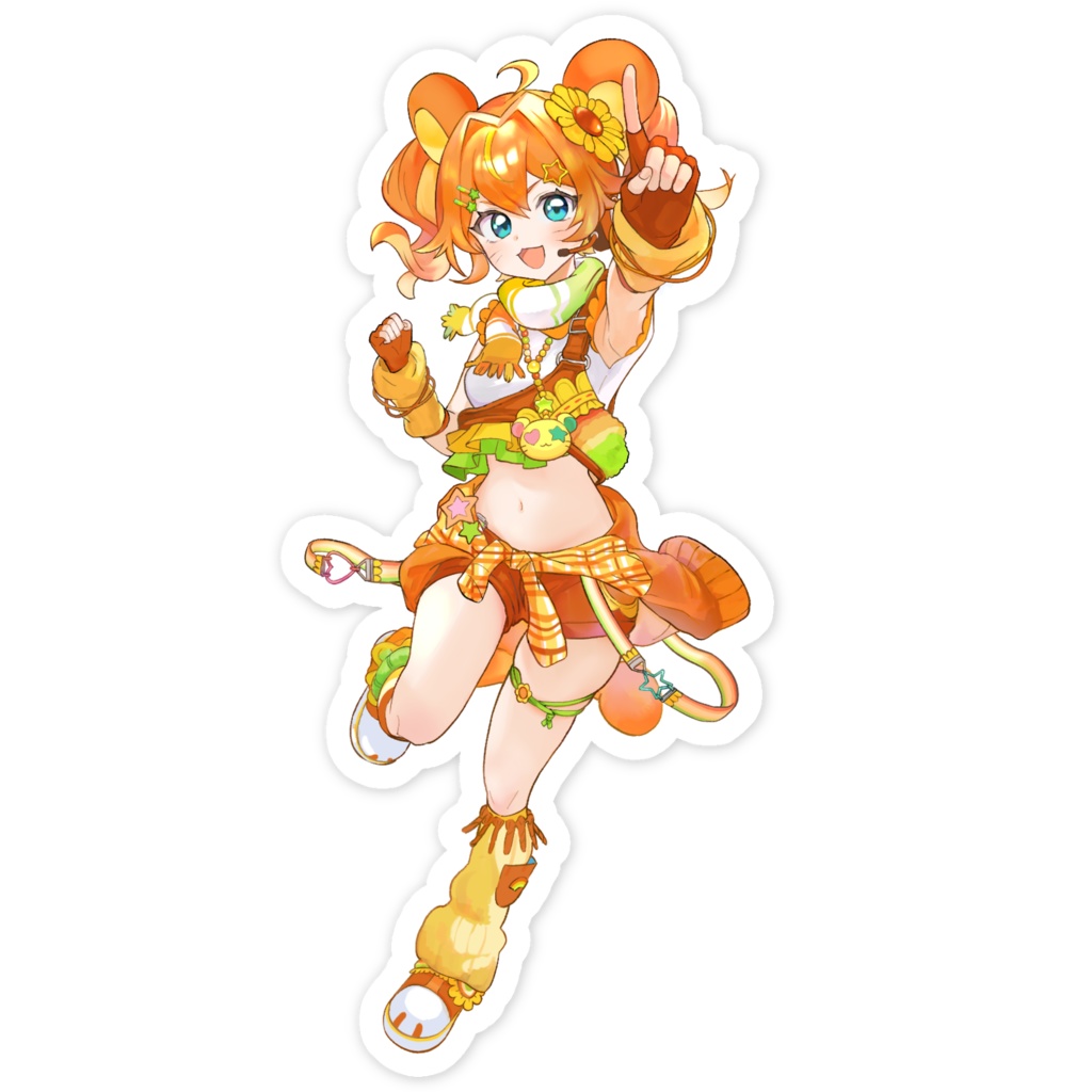 【通年販売】只乃ハムキービジュアルステッカー✨