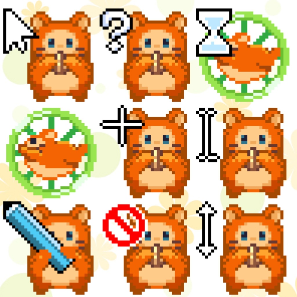 【㊗2026誕生日記念グッズ🎂】毎日一緒♪ちびハムちゃんマウスカーソルセット🐹✨