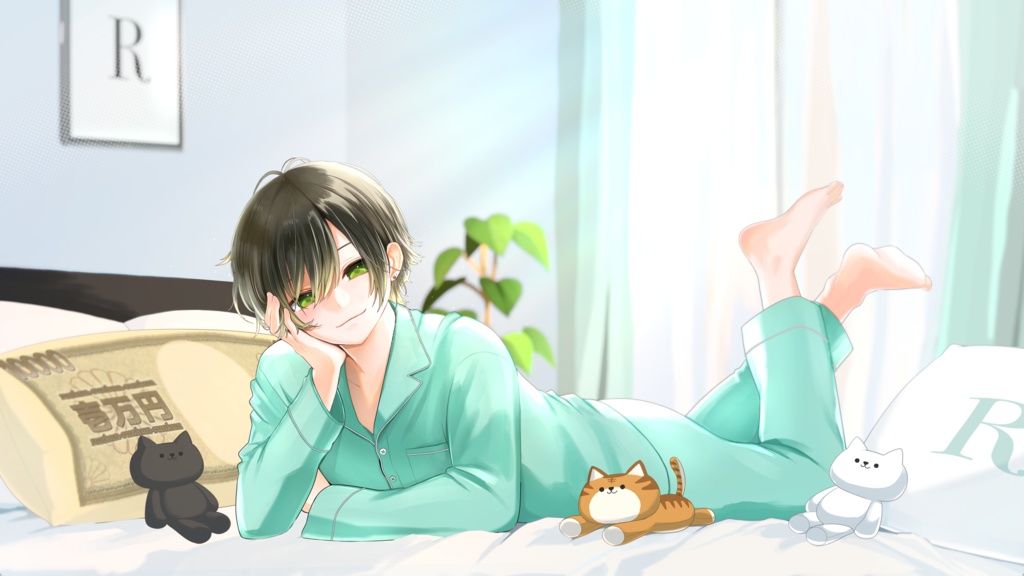 るんくんくつろぎアクリルプレート