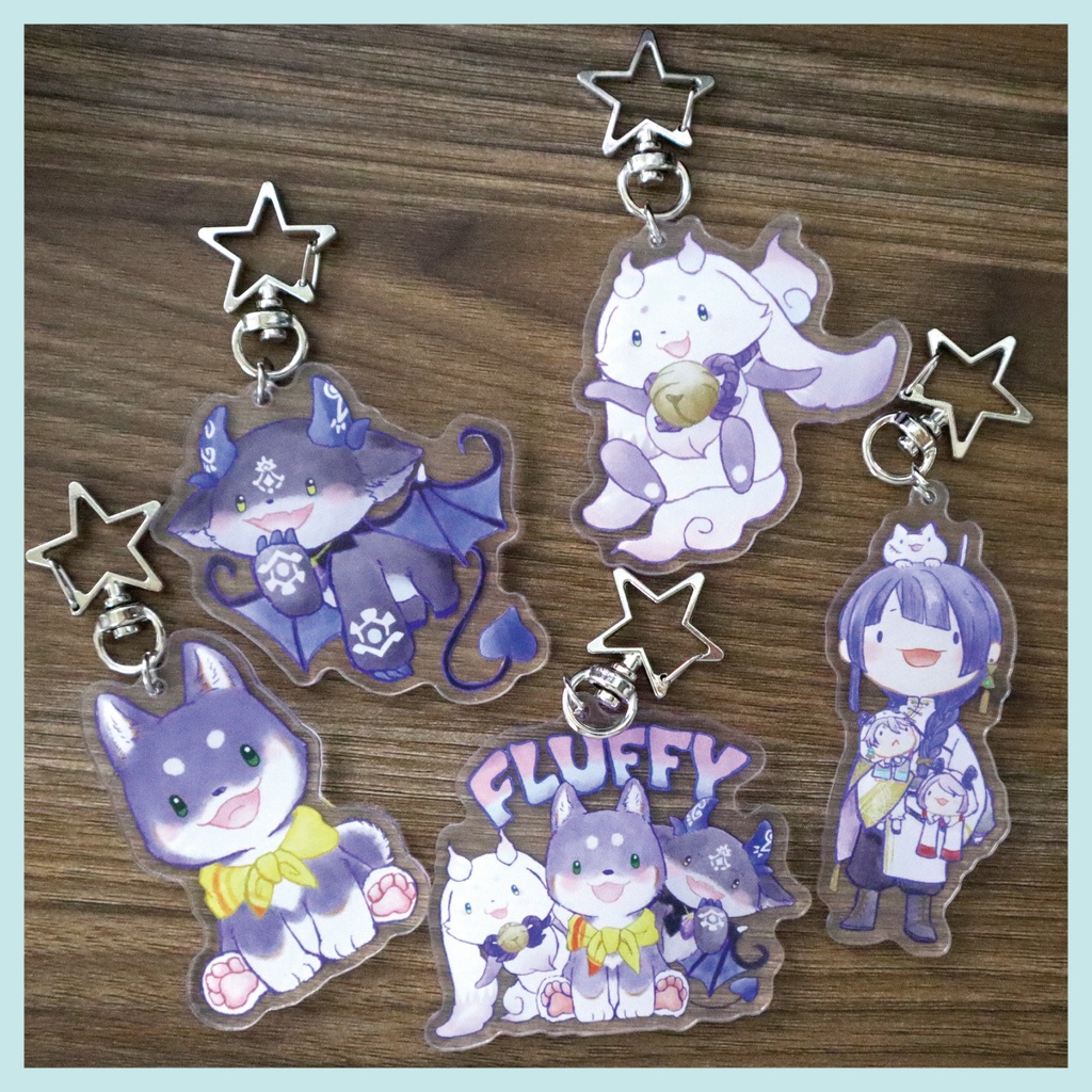 【非公式】ふらっふぃいと長尾くんのアクリルキーホルダー