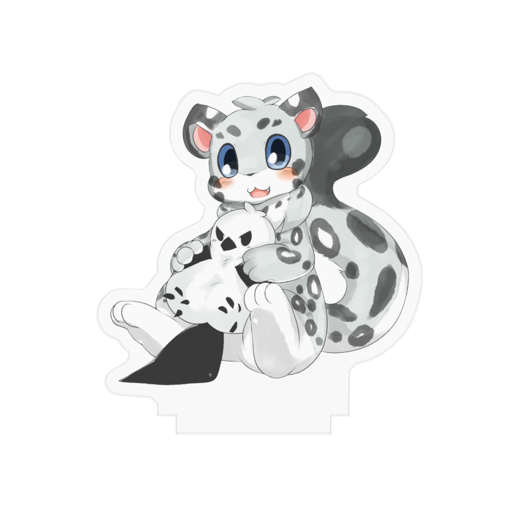 ユキヒョウくんとシマエナガさんのアクリルフィギュア