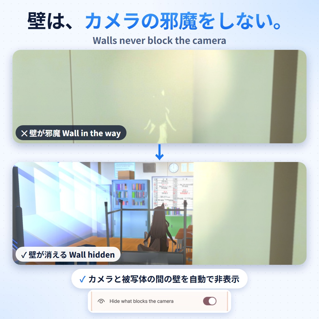 AVATAR LIVE DLC|ルームパック13種・背景をまるごと追加|照明切替・壁が邪魔しない・Basic/PRO対応