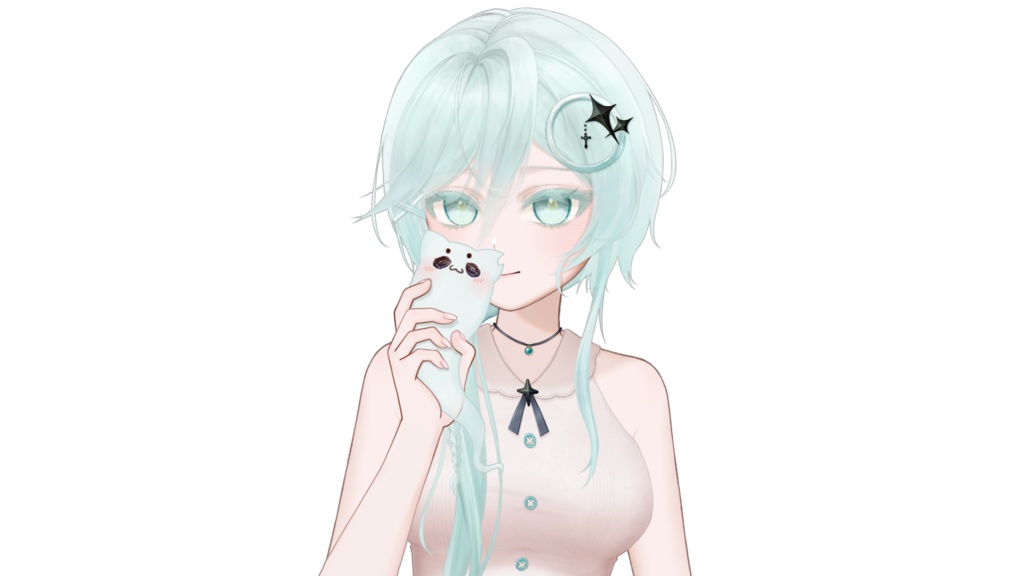 【VTuber向け】【Live2D】猫の幽霊を手に持つ🐾