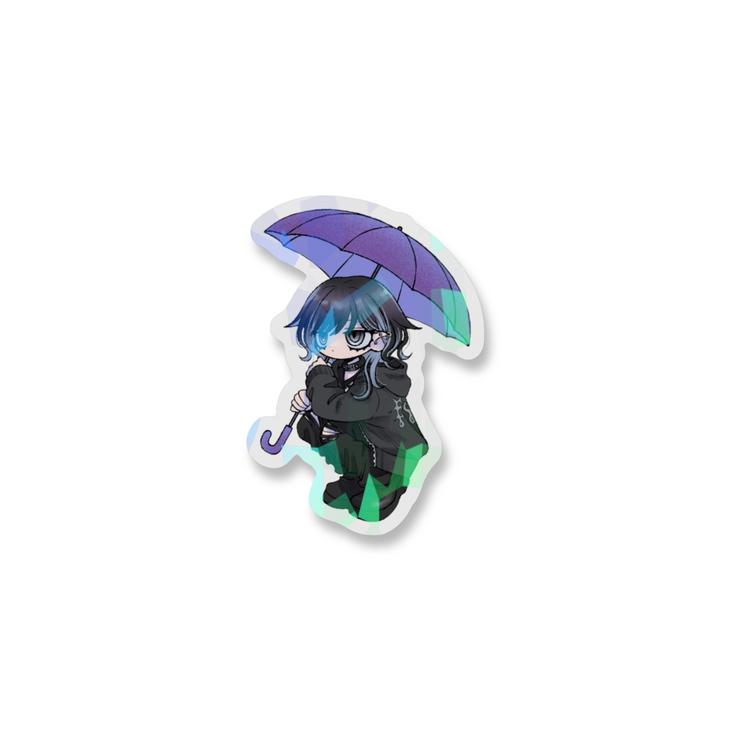 雲霧霖 キラキラホログラムステッカー