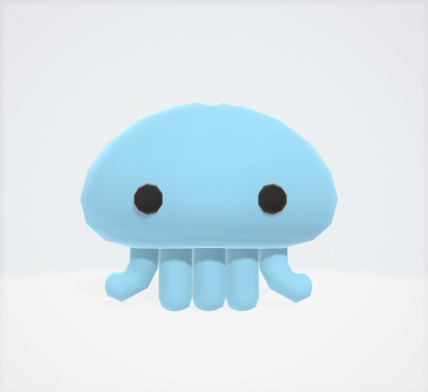 【無料版あり】くらげのぬいぐるみ 3Dデータ【ゆるかわ】