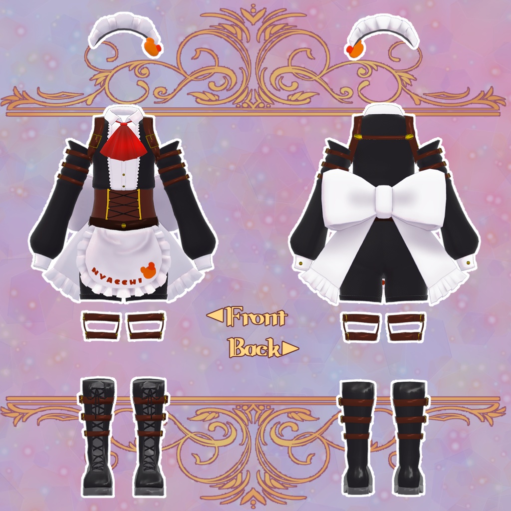 ꙳✩ にゃっち少年メイド ✩˖【VRC向け衣装】