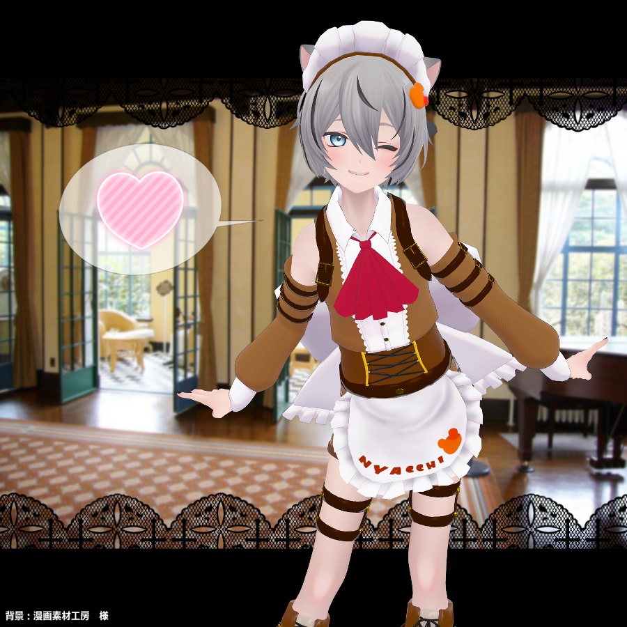 ꙳✩ にゃっち少年メイド ✩˖【VRC向け衣装】