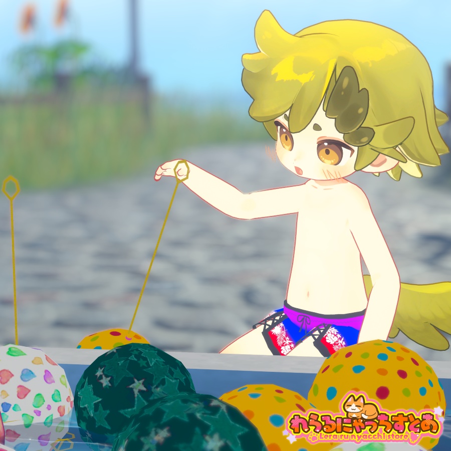 【まめふれんず対応】レースアップスイムウエアEX【VRC向け衣装】