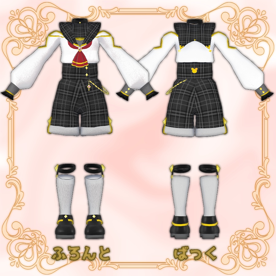 🎀にゃっちノブレスセーラー🎀【13Avatar対応 VRC向け衣装】