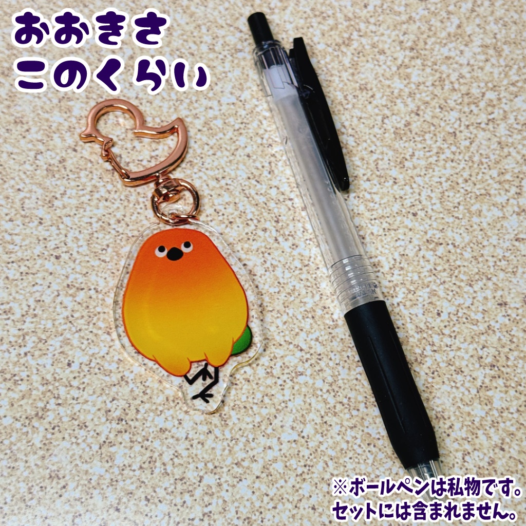 Bird/鳥アクリルキーホルダー【二次創作リアルグッズ】