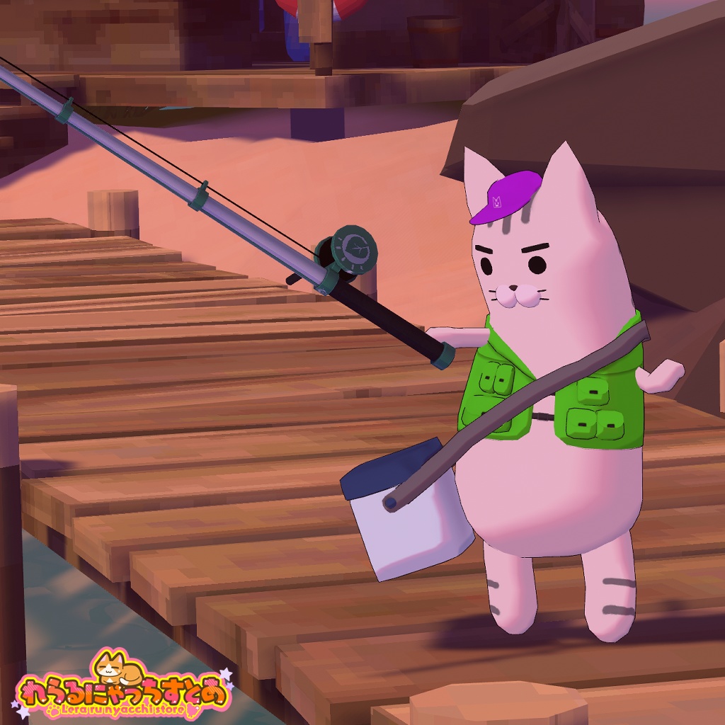 【販売記念セール中!】🐟釣り行こ!=ネムネコフィッシングウェア=