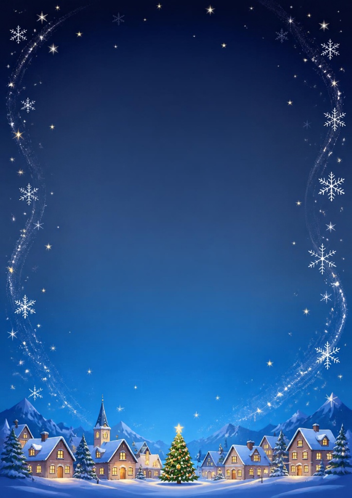 いたずら天使クリスマス・クリアファイル用イラスト