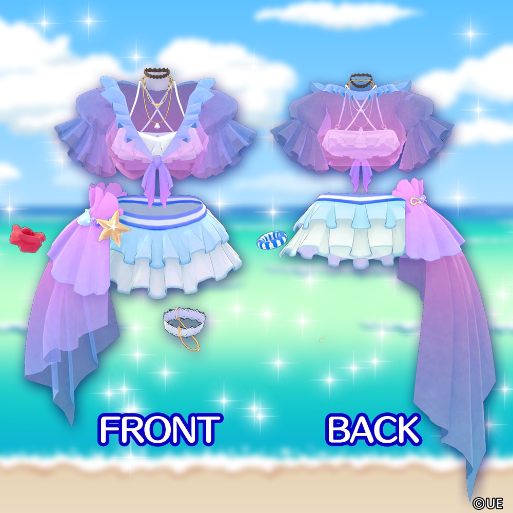 【桔梗対応】オリジナル3D衣装水着夏ver.