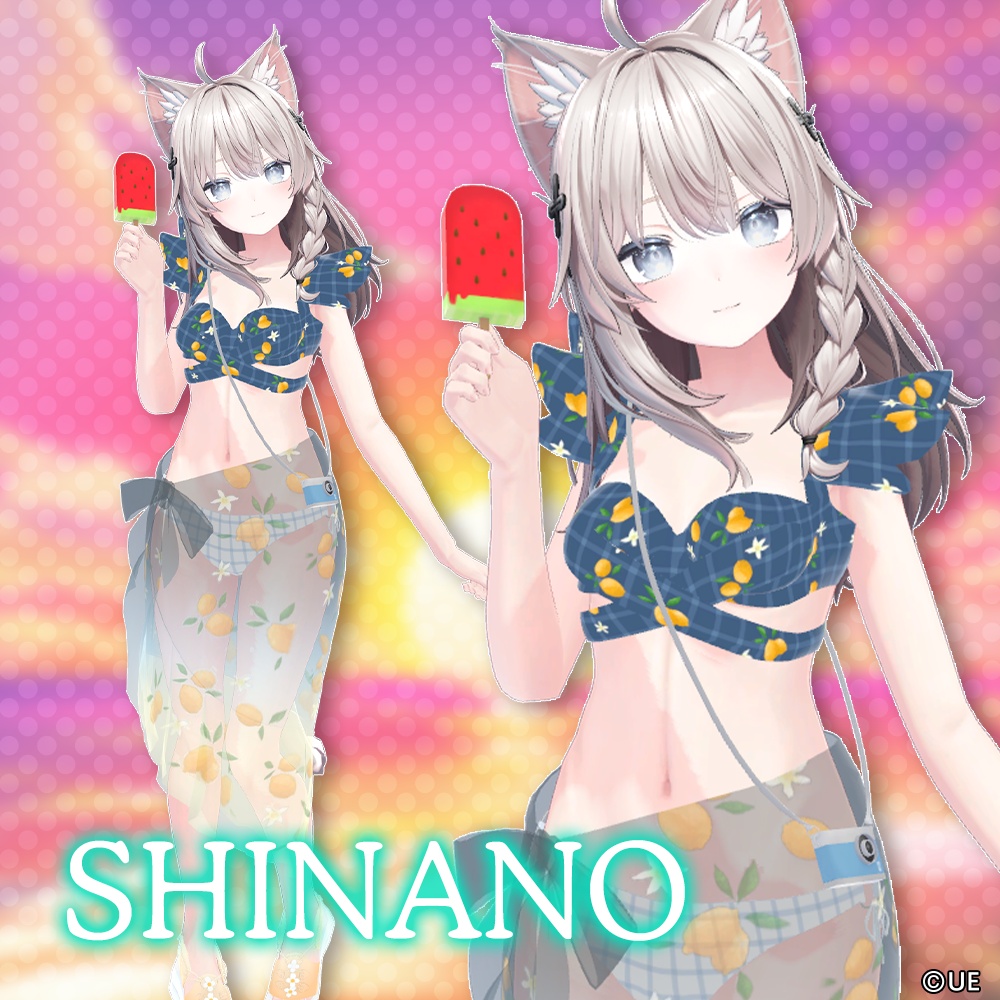 【5アバター対応】オリジナル3D衣装水着リゾートver.