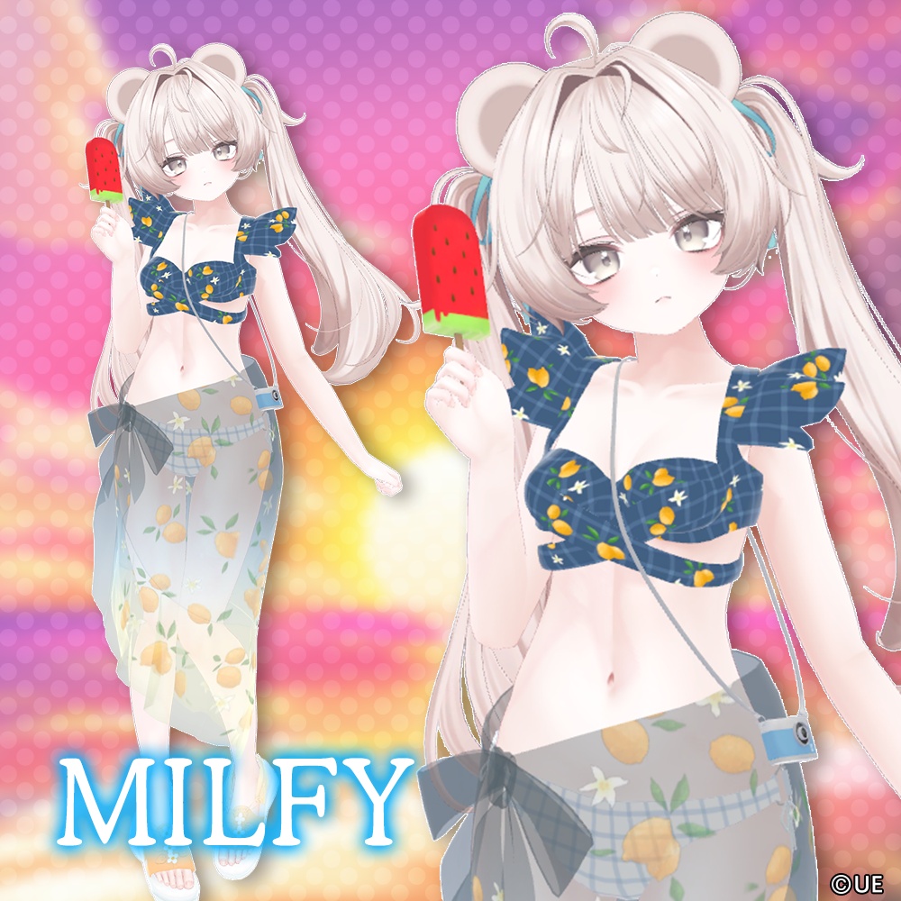 【5アバター対応】オリジナル3D衣装水着リゾートver.
