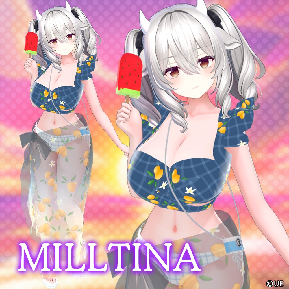 【5アバター対応】オリジナル3D衣装水着リゾートver.