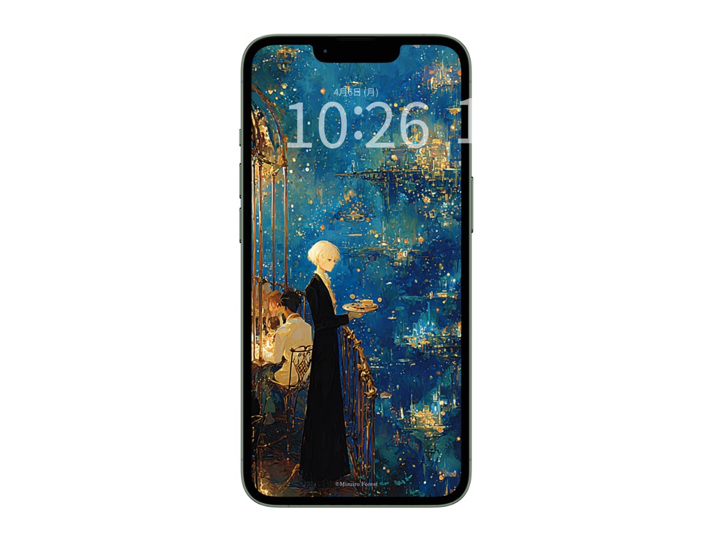 【スマホ壁紙】Magia Forest -蒼き夜の招待状-