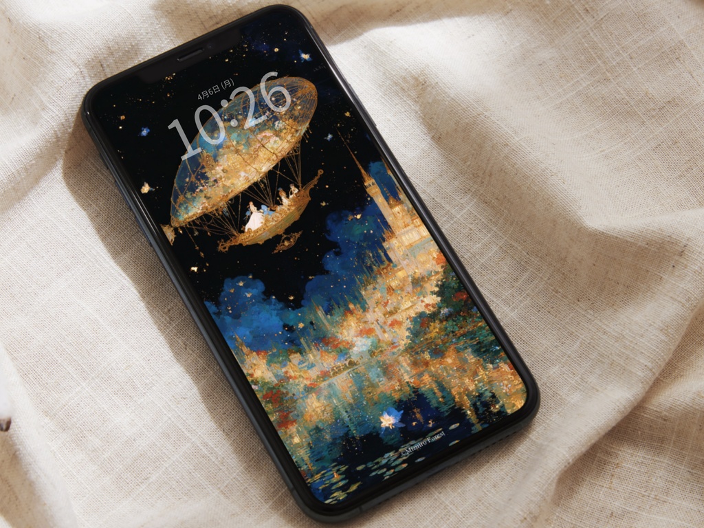 【スマホ壁紙】遥かなる光の都へ(2枚セット)