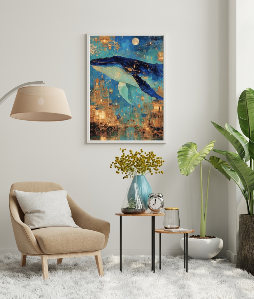 【ポスター】星屑クジラと魔法の黄金街