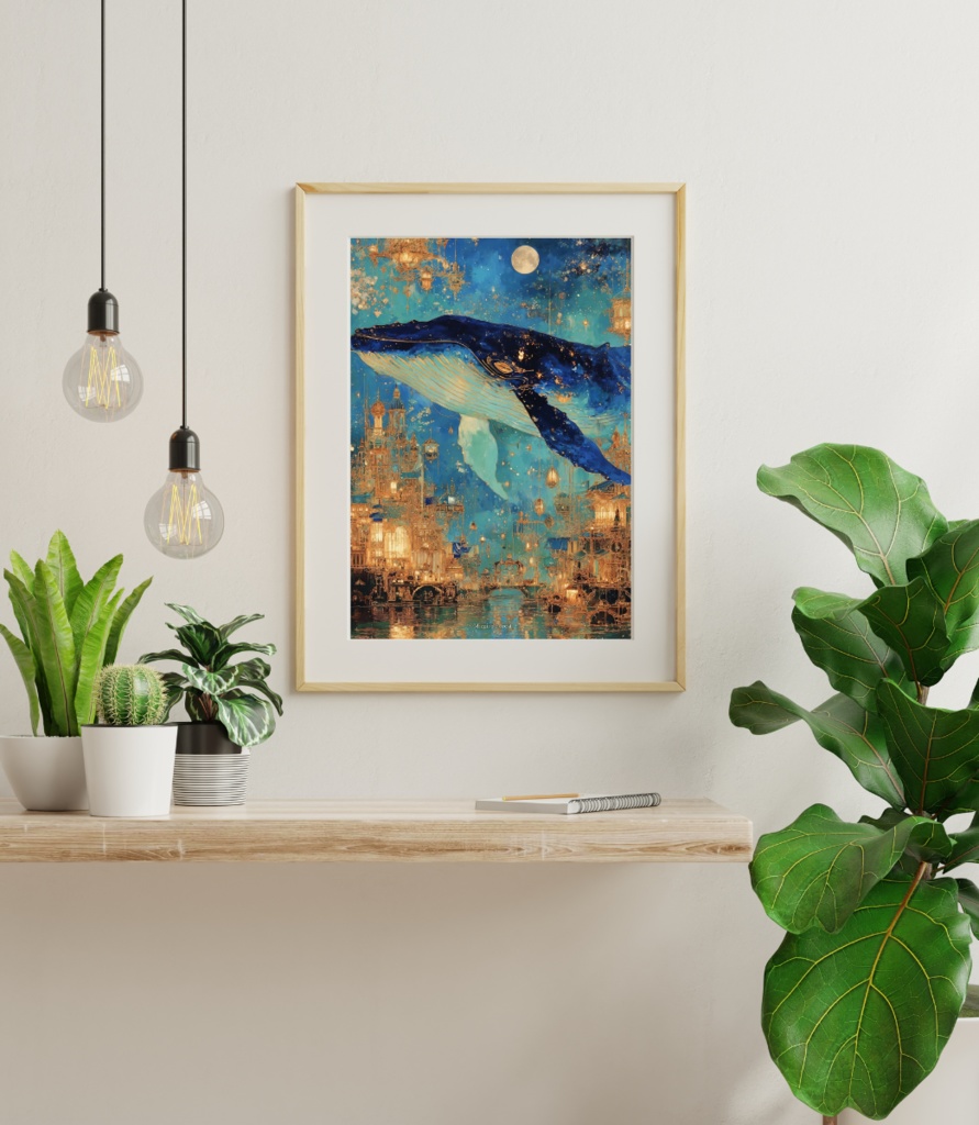 【ポスター】星屑クジラと魔法の黄金街