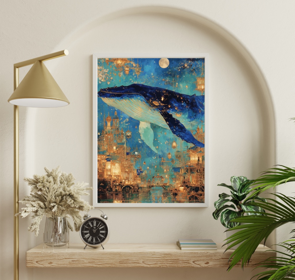 【ポスター】星屑クジラと魔法の黄金街