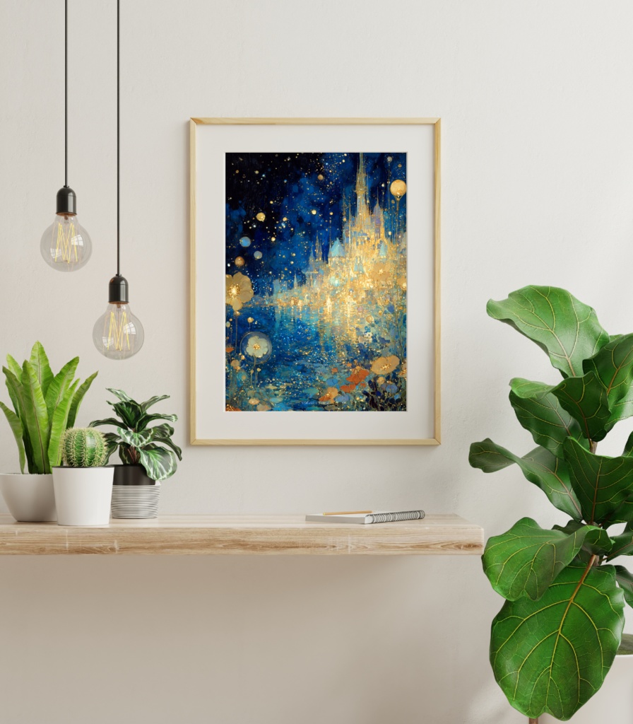 【ポスター】光の花咲く水辺の城