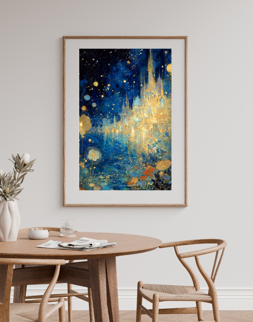 【ポスター】光の花咲く水辺の城