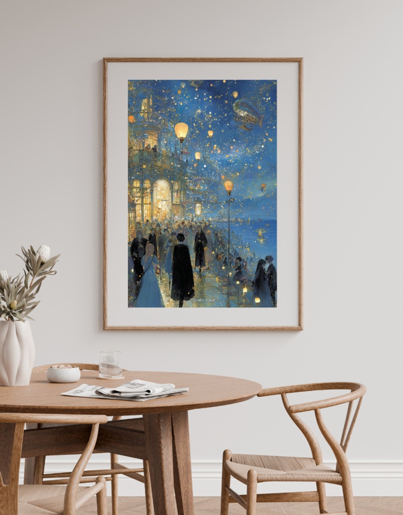 【ポスター】星屑の願いを乗せた街