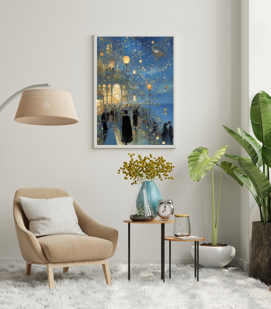 【ポスター】星屑の願いを乗せた街