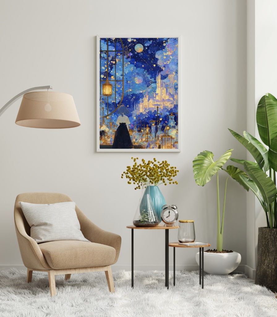 【ポスター】アトリエから望む青の夢