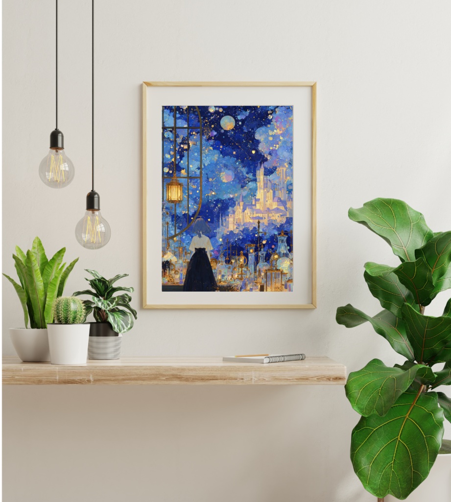 【ポスター】アトリエから望む青の夢