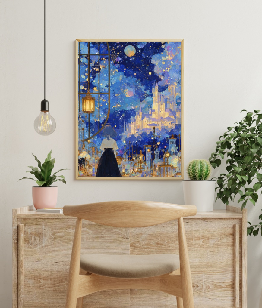 【ポスター】アトリエから望む青の夢