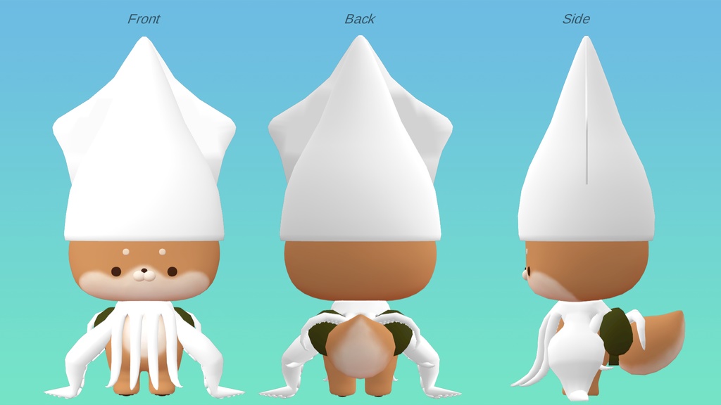 【いぬいぬ対応】イカの着ぐるみ