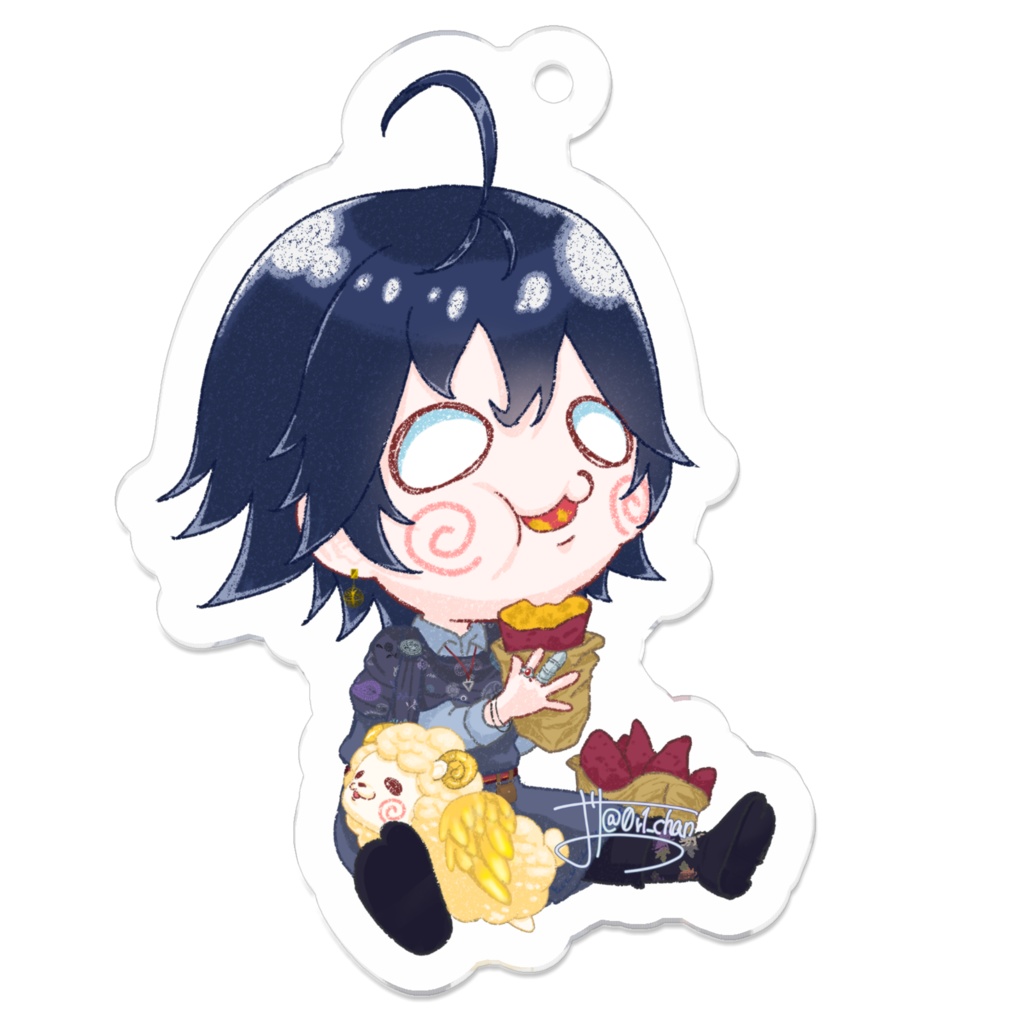 芋オリデルアクリルキーホルダー